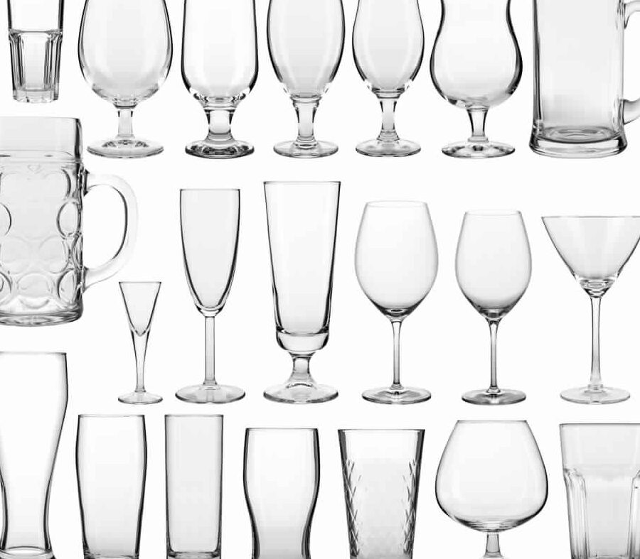 Tipos de cristalería utilizada en bares y restaurantes